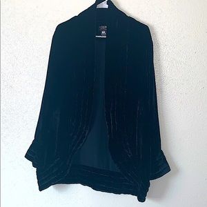 CITRON Santa Monica Collection 100% Silk Open Coat Size Medium